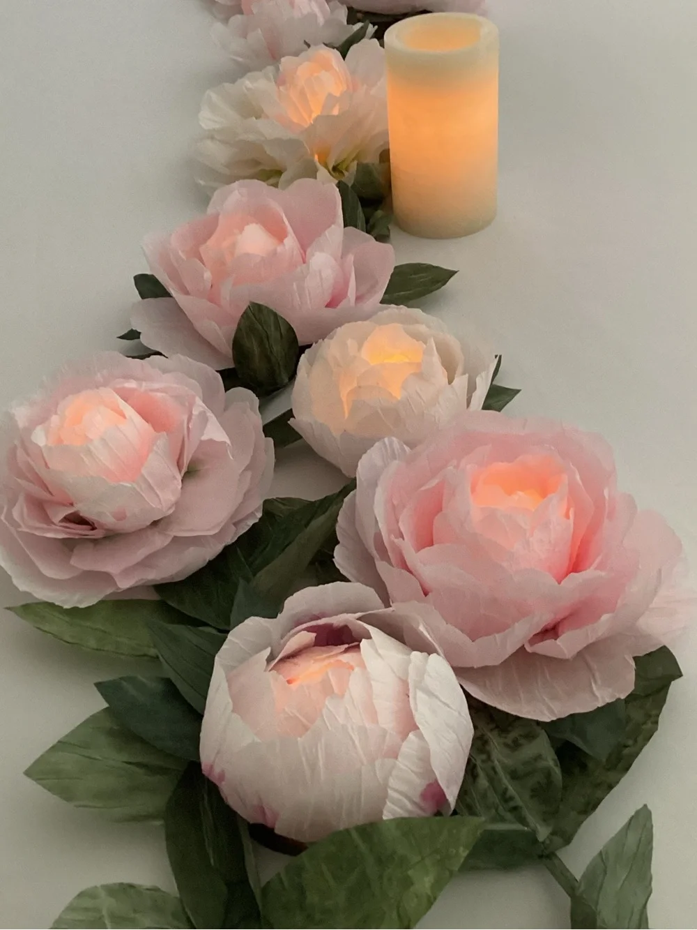 LED Votive cover. Pink Bloom Decorative Flower Accent. All occasions and gifts